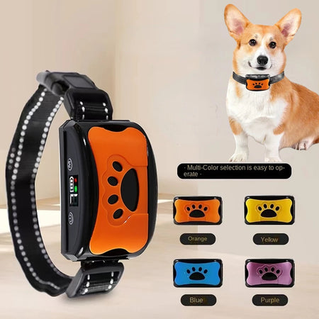 Pet Dog Dispositivo Anti Latido Cães Elétricos Treinamento Coleira de Cachorro com Carregamento USB e Vibração Anti Bark